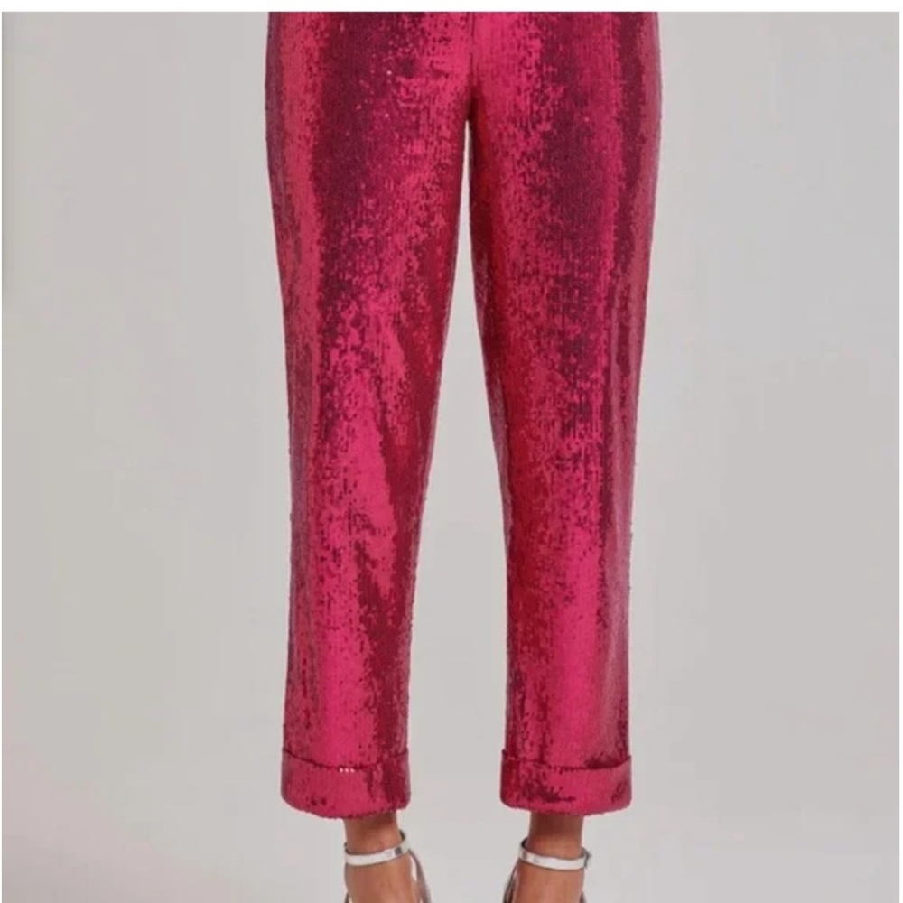 NEW Nadine Merabi - Sequin Pink Pants